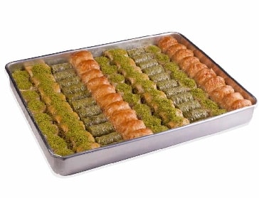 stanbul 2,5 Kg Kark Fstkl ve Cevizli Baklava yaklak 2500 gr