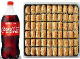 stanbul 1 lt cola 1 kg Cevizli baklava